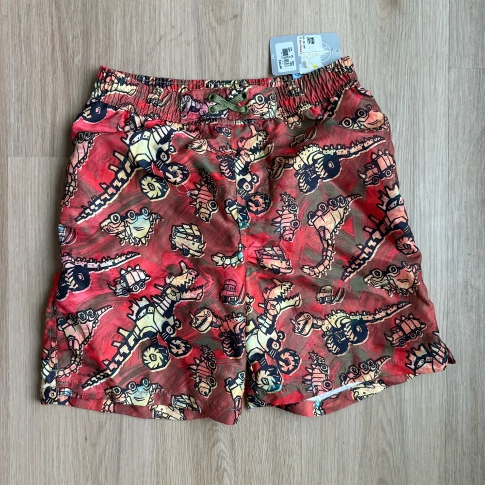 Disney Pixar Cars on The Road Dinosaur Swim Trunks Boys Sz 11-12 NEW